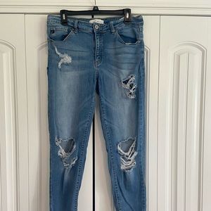 KanCan Distressed Skinny Jeans